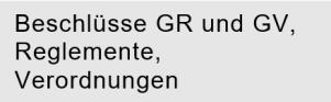 Beschlüsse GR und GV, Reglemente, Verordnungen